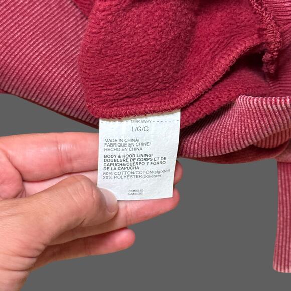 Under Armour Icon Heavyweight Fleece Wash Men's Oversized Hoodie L NWT Cardinal - Picture 5 of 8